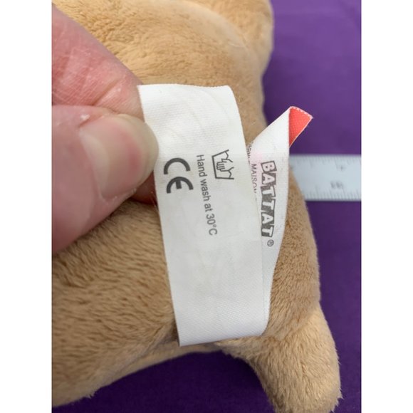 Our Generation Bulldog Cream White 7 Inch Plush Stuffed Animal with Plastic Eyes - Picture 10 of 11